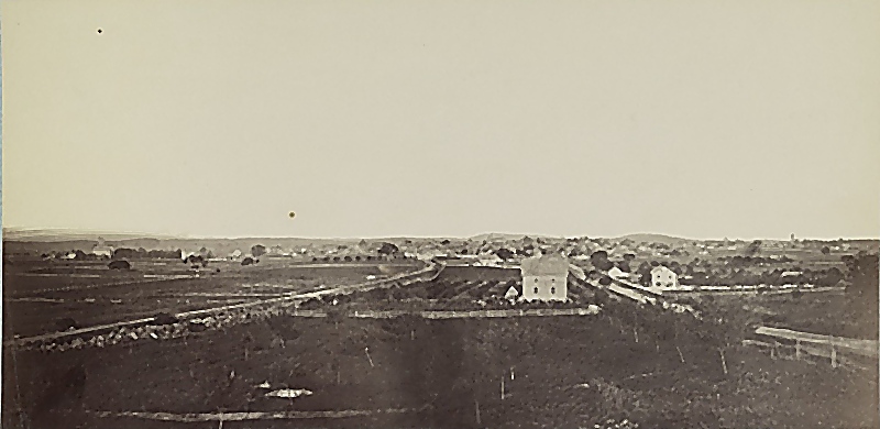 View of Gettysburg from the Northwest, 1863. Library of Congress.