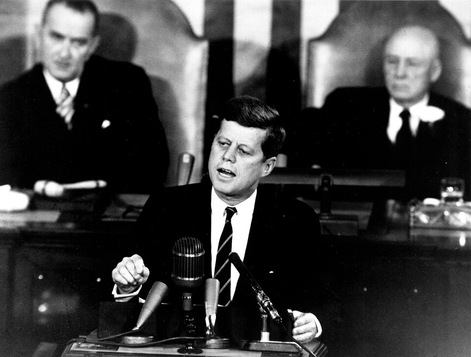 Primary source image for Before This Decade Is Out: The Speech That Sent America to the Moon