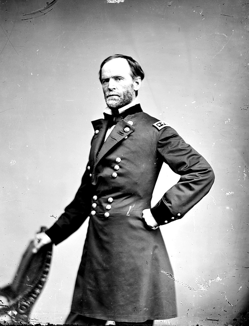 General William T. Sherman, Brady-Handy photograph collection, Library of Congress, c. 1869. No known restrictions on publication.