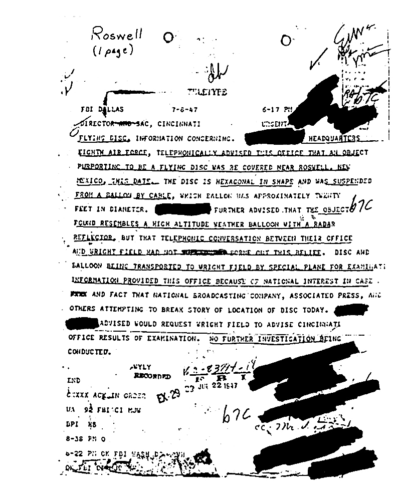 Primary source document for He Announced the Army Had Captured a Flying Saucer. The Retraction Came Twenty-Four Hours Later. The Classified Truth Stayed Buried for Forty-Seven Years.
