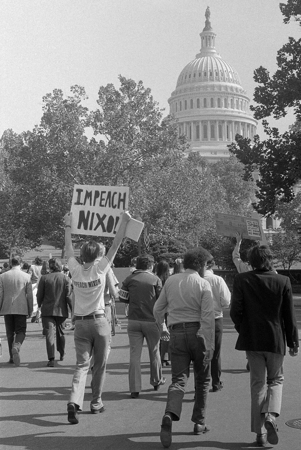 Impeach Nixon protest near the Capitol