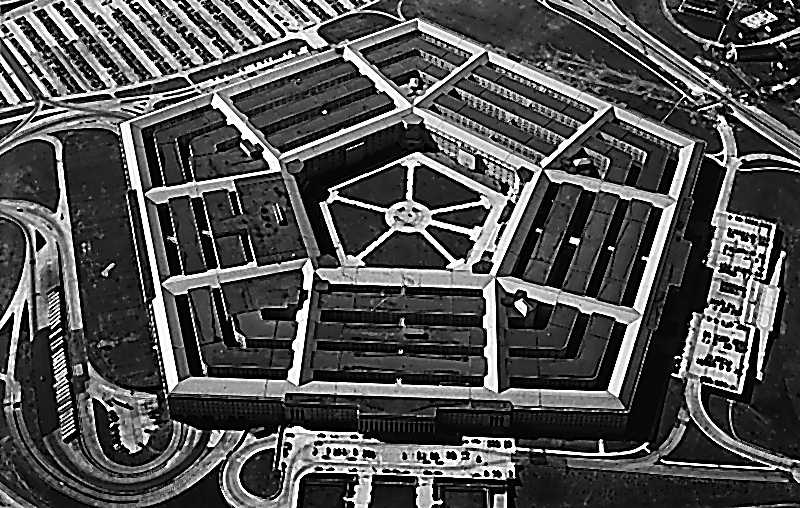 The Pentagon, photographed not long after its wartime completion. Library of Congress.