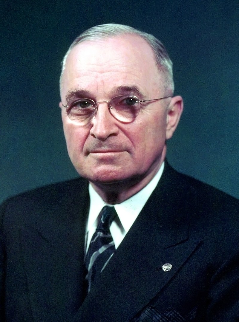 President Harry S. Truman, circa 1950. Truman Library.