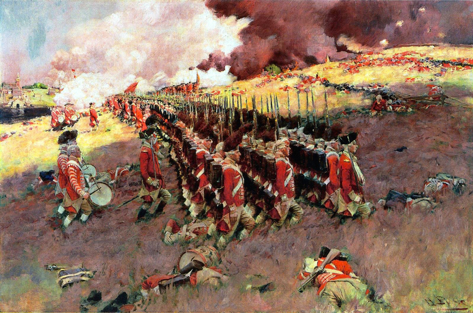 The death of General Warren at the Battle of Bunker's Hill, June 17, 1775.