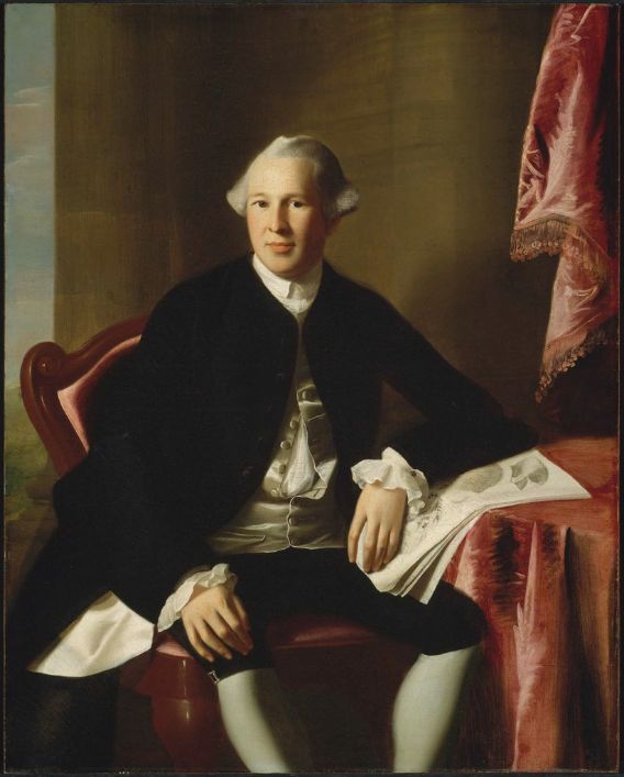 Dr. Joseph Warren, Boston physician and Patriot leader, painted approximately a decade before his death at Breed's Hill.