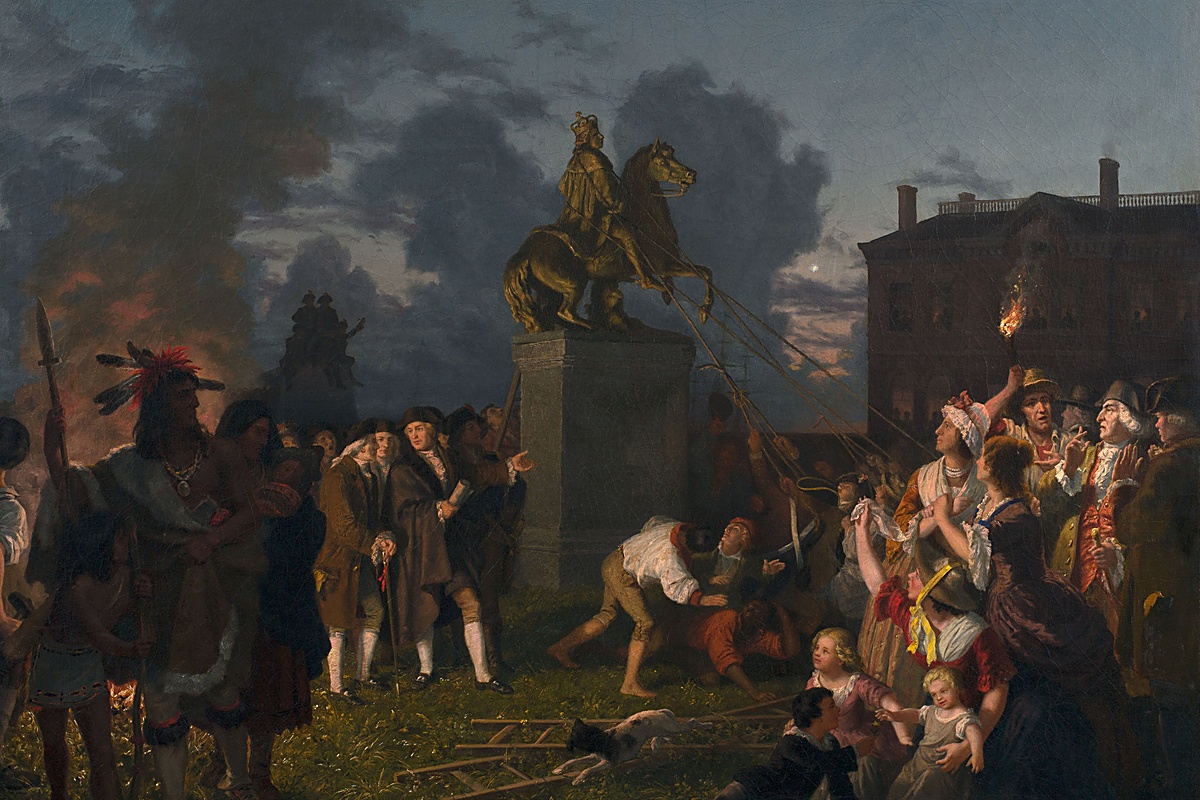 Primary source image for Washington Waited Five Days to Read Them the Declaration. That Night, His Men Turned a King Into Bullets.